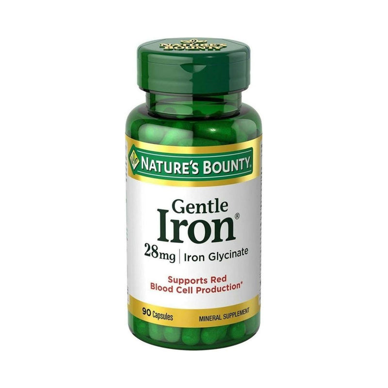 Natures Bounty Easy Iron 28mg 90 Capsules