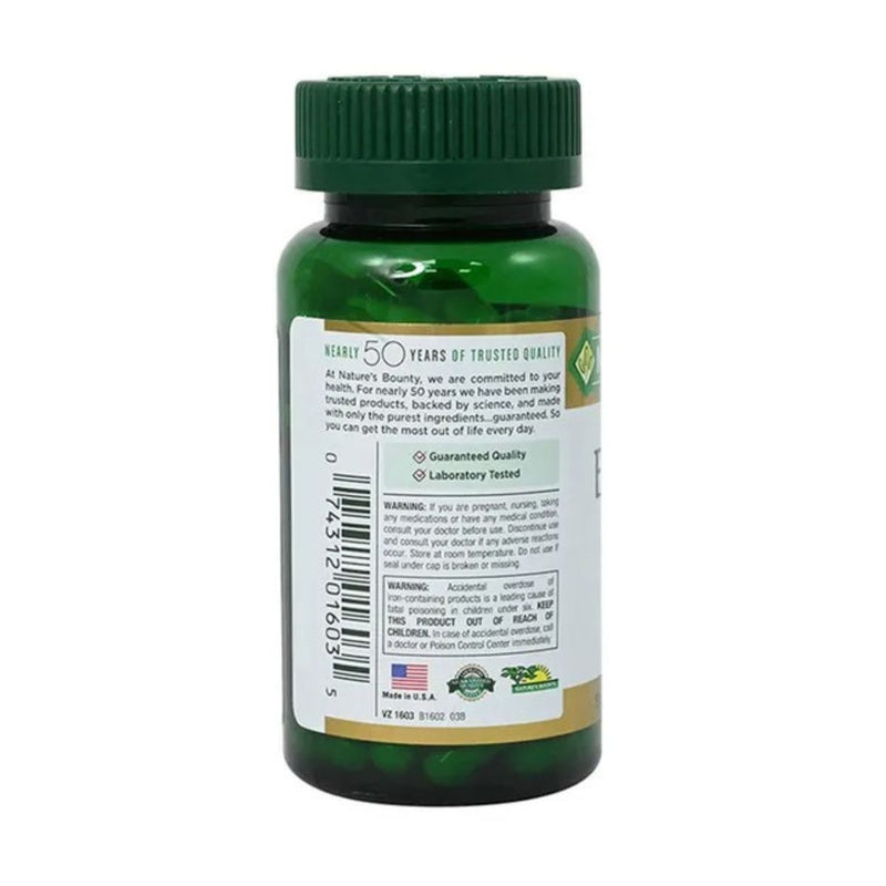 Natures Bounty Easy Iron 28mg 90 Capsules