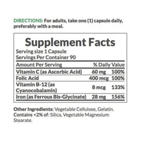 Natures Bounty Easy Iron 28mg 90 Capsules