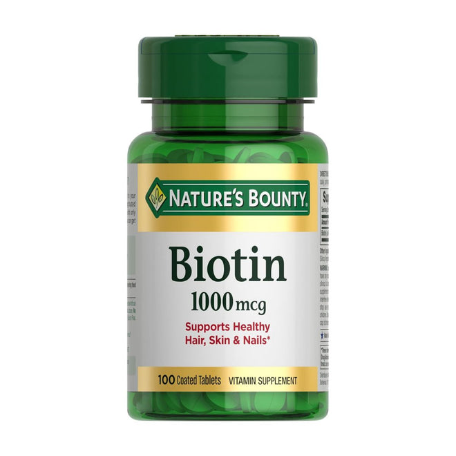 Natures Bounty Biotin 1000mcg 100 Tablets