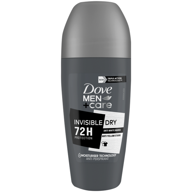 Dove Men + Care Deodorant Roll On Invisble Dry 50ml