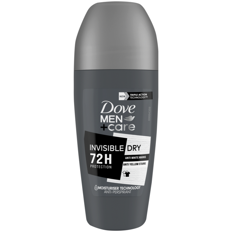 Dove Men + Care Deodorant Roll On Invisble Dry 50ml