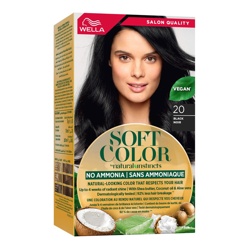 Wella Soft Color Natural Instincts Hair Color 2/0 Black