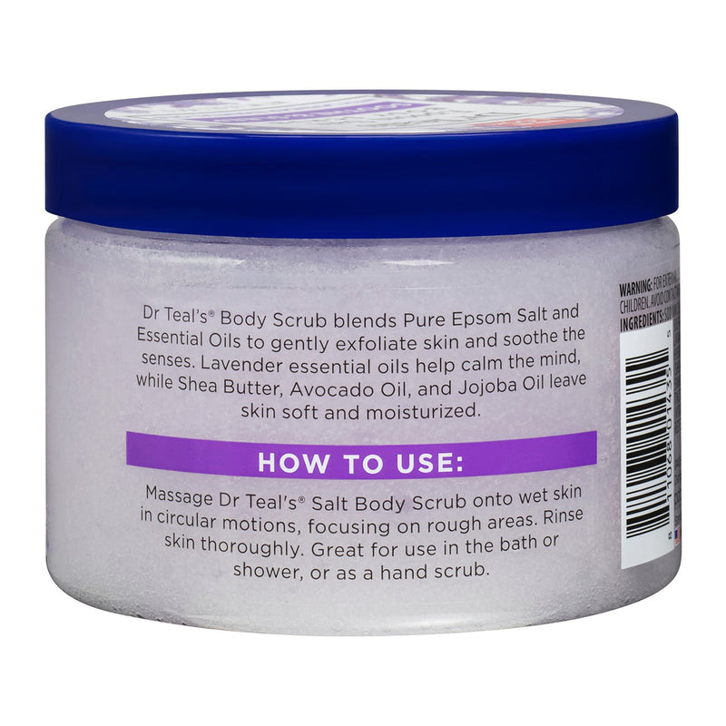 Dr Teals Epsom Salt Body Scrub Soothe & Sleep 454g
