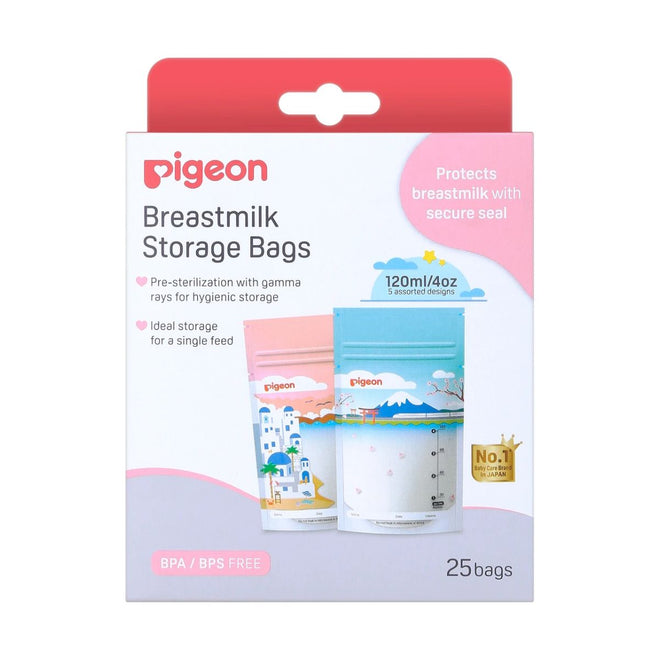 Pigeon Breast Milk Storage 120ml 25 Bags
