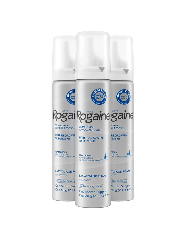Regaine Men 5% Foam 60g/73ml Triple Pack