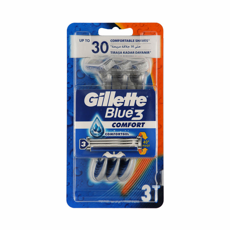 Gillette Razor Disposable Blue3 Comfort 3 Count