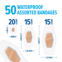 Nexcare Bandages Clear Waterproof 50 Plasters
