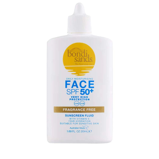 Bondi Sands Face Fluid SPF50+ Fragrance Free 50ml