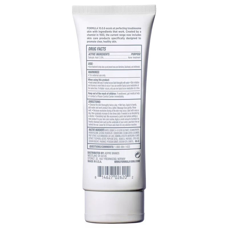 Formula 10.0.6 Start So Fresh Acne Fighting Cleanser 100ml