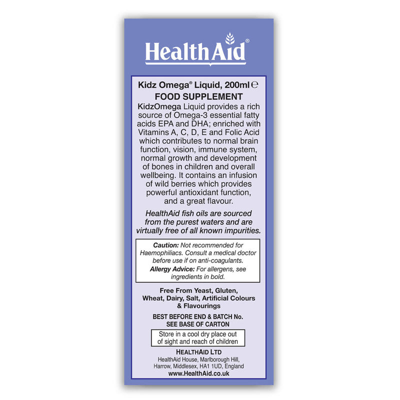 HealthAid Kidz Omega-3 Liquid 200ml