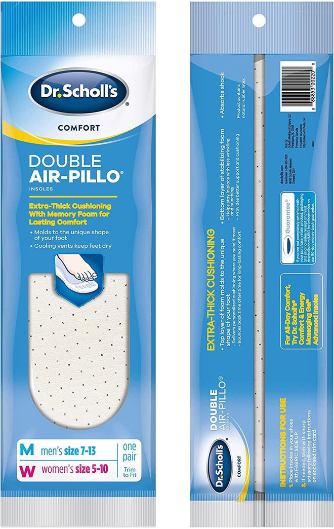 Dr Scholls Comfort Double Air Pillo Insoles 1 Pair