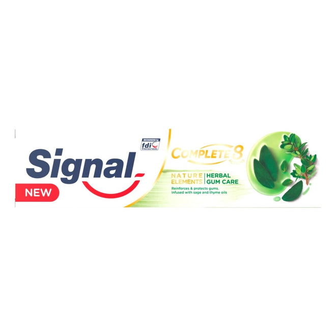 Signal Toothpaste Complete 8 Actions Nature Herbal Gum Care 75ml