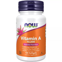 Now Vitamin A 10000IU 100 Softgels