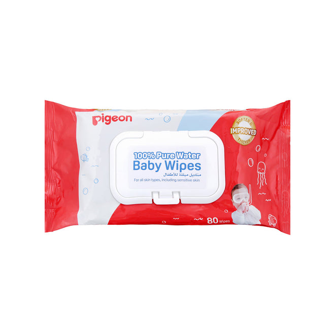 Pigeon Baby Water Wipes 80 Sheets Fliptop