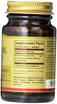 Solgar Garlic Oil 100 Perles