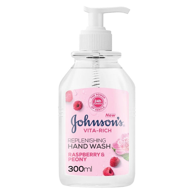 Johnsons Vita Rich Hand Wash Raspberry & Peony 300ml
