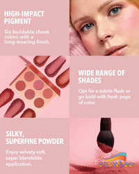 Sheglam Floral Flush Blush Palette Multicolor 18g