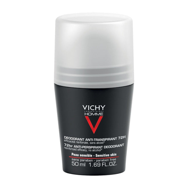 Vichy Homme 72Hr Invisible Resist Antiperspirant Roll-On 50ml
