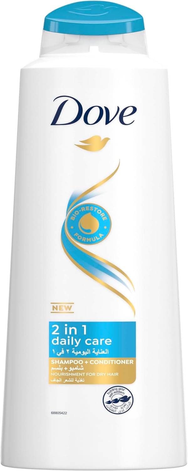 Dove Shampoo & Conditioner 2 In 1 Daily Care 600ml
