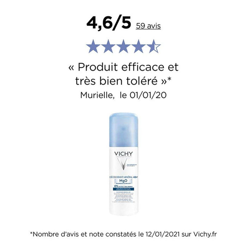 Vichy 48Hr Mineral Deodorant Spray 125ml