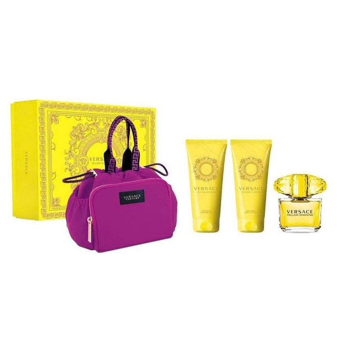Versace Yellow Diamond (W) Set EDT 90ml + Body Lotion 100ml + Showergel 100ml + Makeup Case