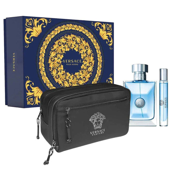 Versace Pour Homme (M) Set EDT 100ml + EDT 10ml Travel Spray + Trousse A