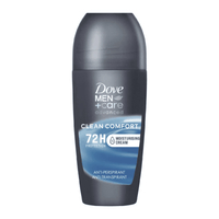 Dove Men + Care Deodorant Roll On Clean Comfort 50ml