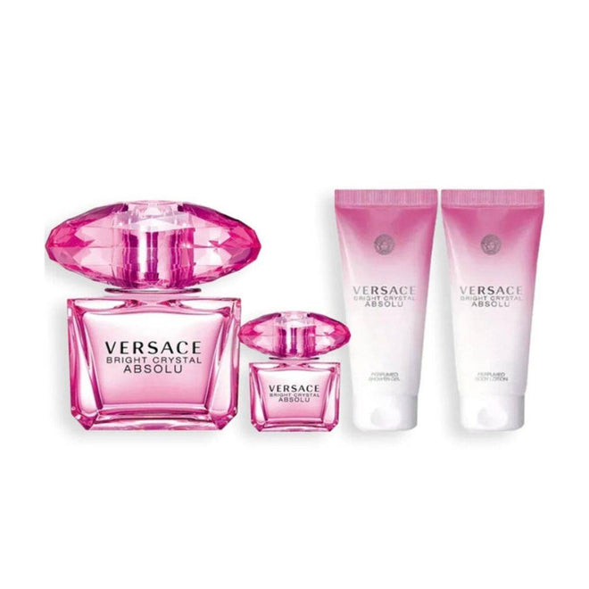 Versace Bright Crystal Absolu (W) Set EDP 90ml + EDP 5ml + Body Lotion 100ml + Showergel 100ml