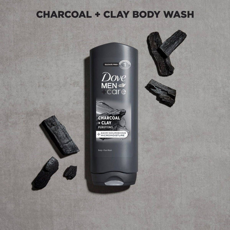 Dove Men + Care Body Wash Charcoal & Clay 400ml