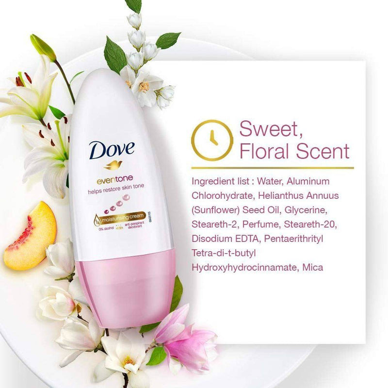Dove Antiperspirant Deodorant Roll On Even Tone 50ml
