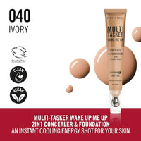 Rimmel Multi Tasker Wake Me Up Concealer & Foundation 040 Ivory 20ml