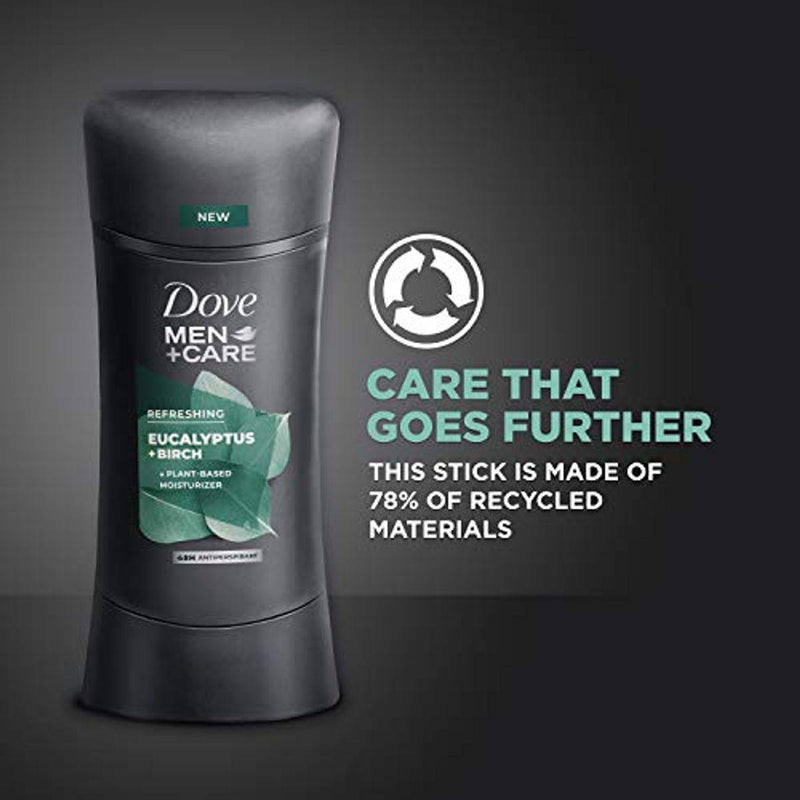 Dove Men + Care Deodorant Stick 0% Aluminum Eucalyptus & Birch 74g