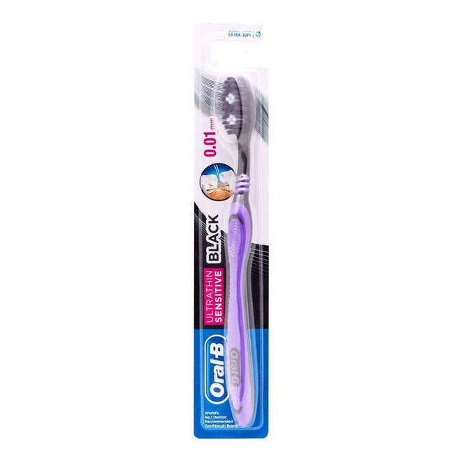 Oral B Toothbrush Ultra Thin Sensitive Black Soft