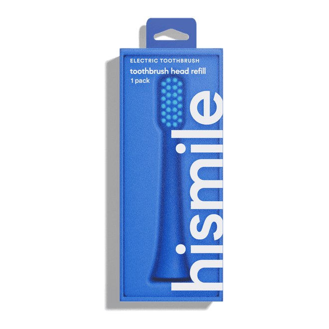 Hismile Electric Toothbrush Head Refills Bright Blue 1 Pack
