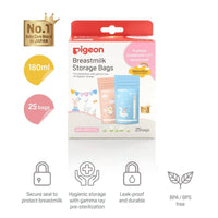 Pigeon Breast Milk Storage 180ml 25 Bags