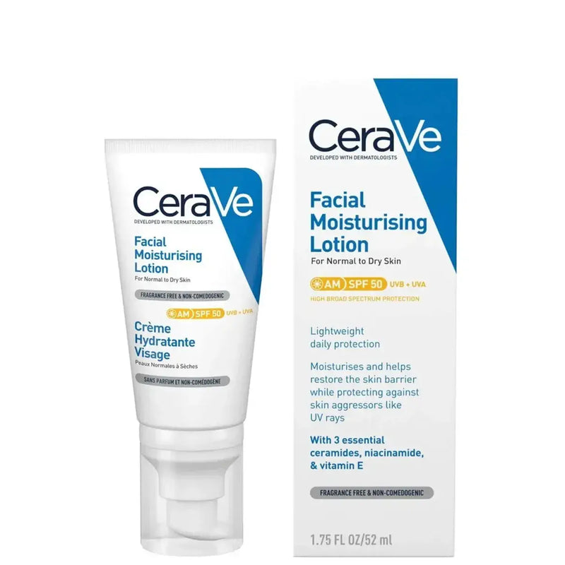 CeraVe AM Facial Moisturizing Lotion SPF50 52ml