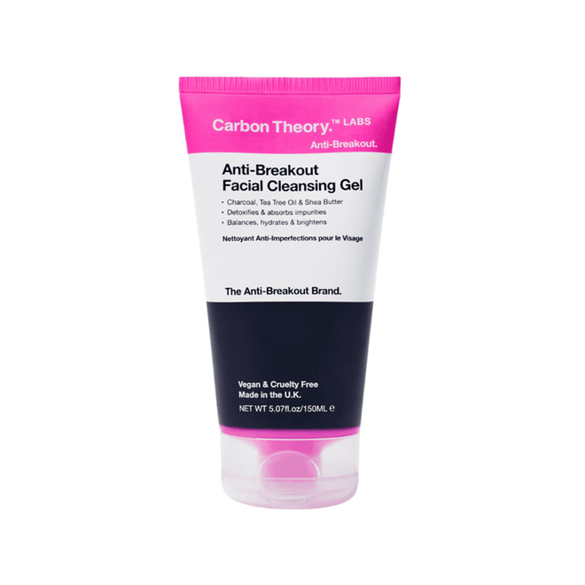 Carbon Theory Anti-Breakout Charcoal Tea tree Cleanser 150ml