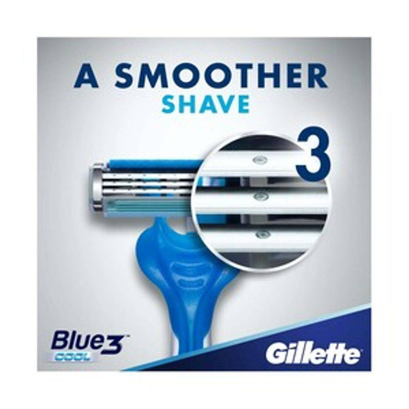 Gillette Razor Disposable Blue3 Cool 3 Count