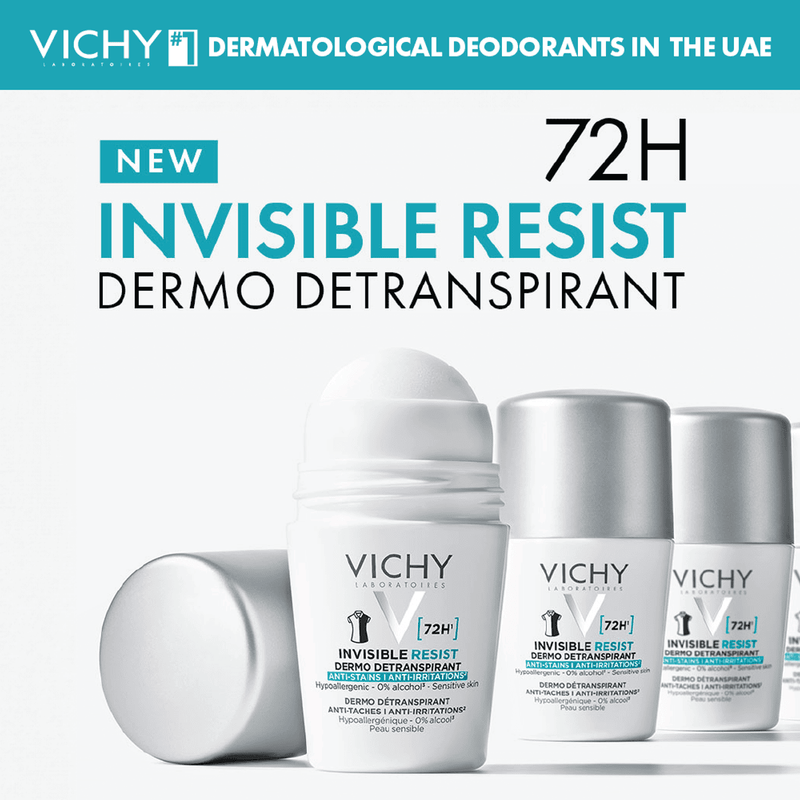 Vichy 72Hr Invisible Resist Antiperspirant Women Roll-On 50ml