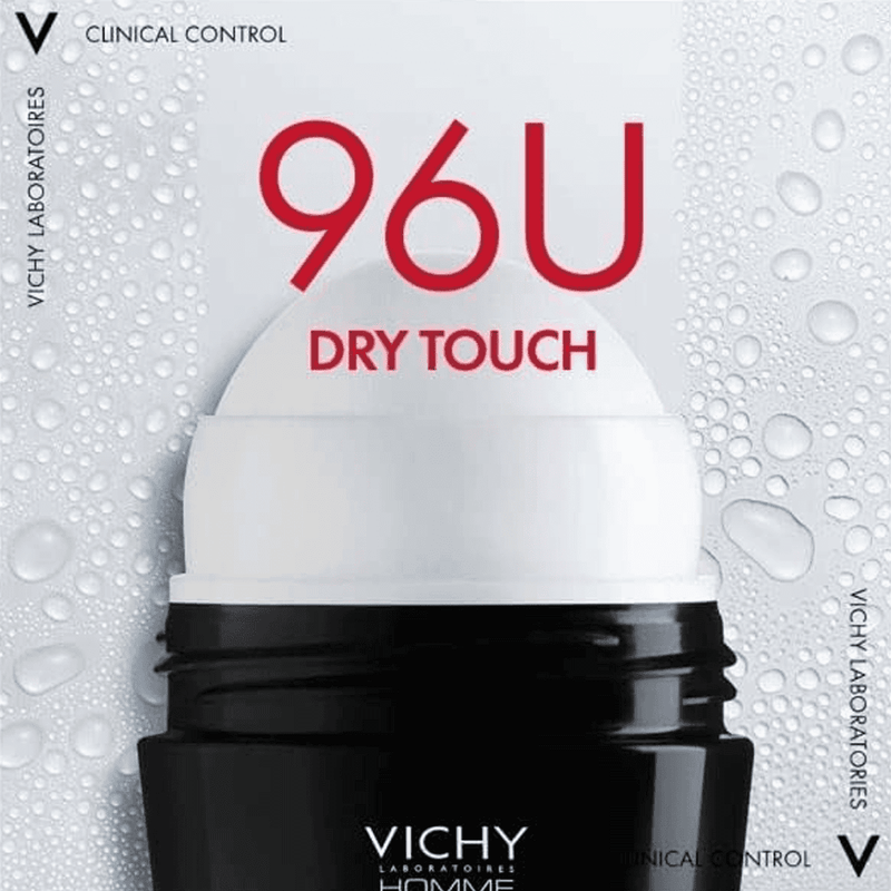 Vichy Homme 96Hr Clinical Control Deodorant Men Roll-On 50ml