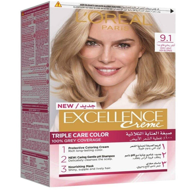 Loreal Paris Excellence 9.1 Very Light Ash Blonde