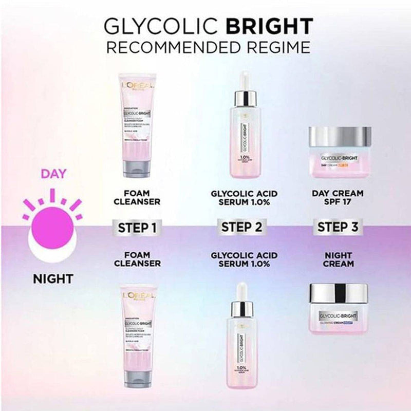 Loreal Paris Glycolic Bright Glycolic Acid Face Serum 15ml