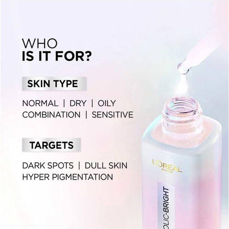 Loreal Paris Glycolic Bright Glycolic Acid Face Serum 15ml