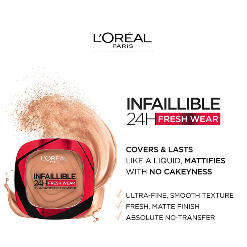 Loreal Paris Infallible 24Hr Fresh Wear Foundation Powder 130 True Beige 9g