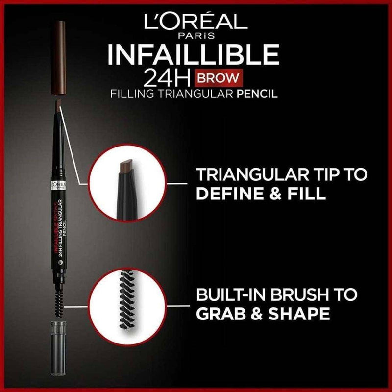 Loreal Paris Infallible Brows Definer Pencil 5.0 Light Brunette
