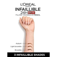 Loreal Paris Infallible Brows Filling Triangular Pencil 5.0 Light Brunette