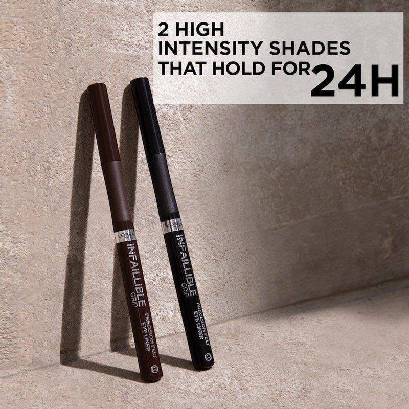 Loreal Paris Infallible Grip 24Hr Precision Felt 0.4mm Eyeliner Black