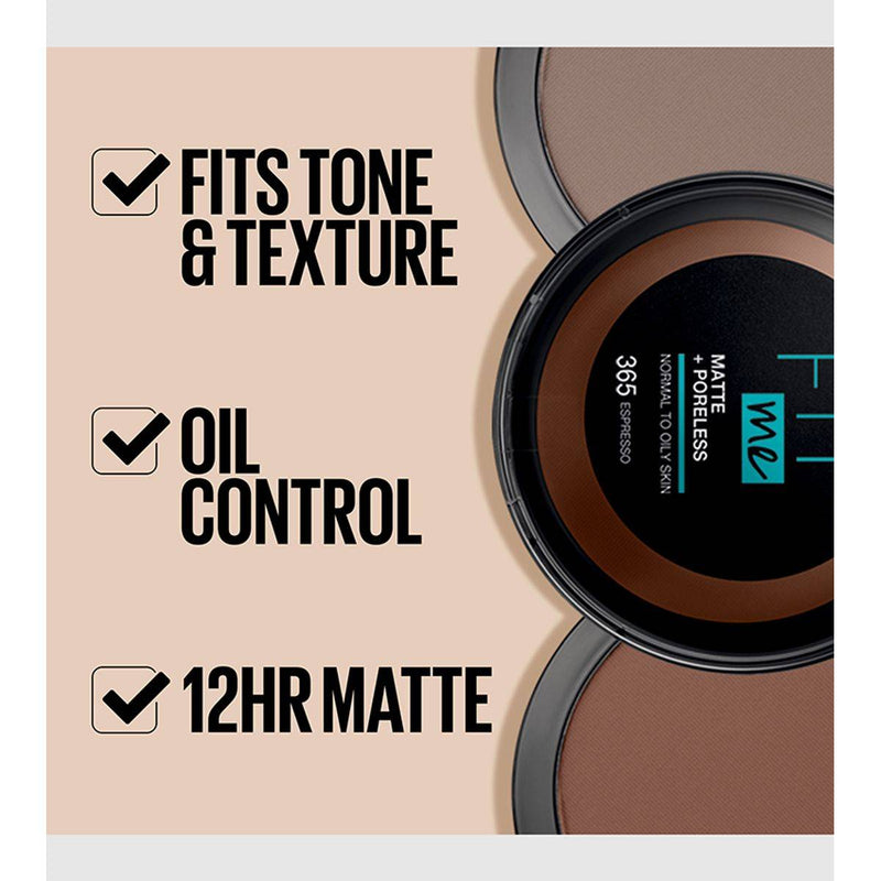Maybelline Fit Me Matte + Poreless Powder 220 Natural Beige 12g