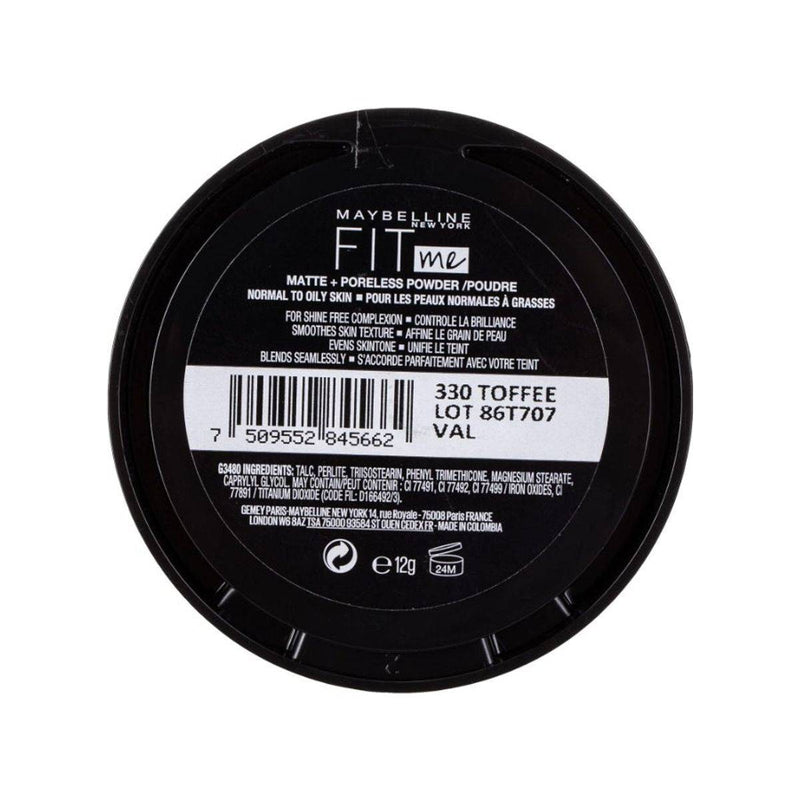 Maybelline Fit Me Matte + Poreless Powder 330 Toffee 12g